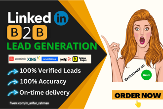 do targeted 1000 b2b lead generation by linkedin sales navigator search export