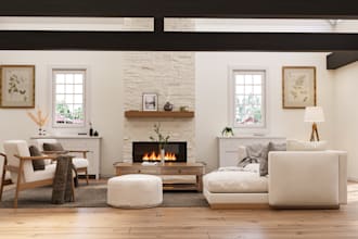 create photorealistic interior architectural visualization