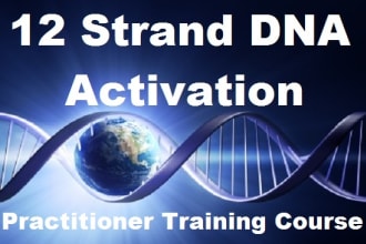 train you in facilitating 12 strand dna activations on clients, 2 easy manuals