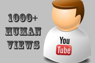 you GENUINE 1000+Real Human Youtube Views To Rank Higher in YouTube