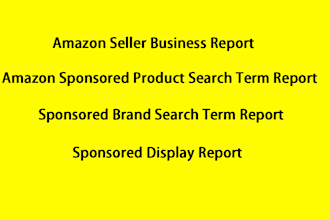 provide amazon real seller business report or PPC report