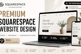 create a premium responsive squarespace website