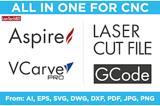 cnc programming, cnc machining, vcarve pro, aspire, gcode, mach3