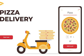 develop a pizza delivery website and mobile app for unlimited orders