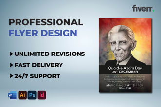 design professional flyers and posters within 5 hours