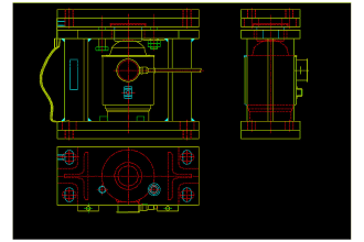 draw cad dwg 2d mechanical product drawing