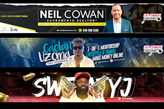 design classy youtube banner