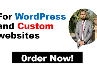 develop a fully responsive custom wordpress website with full modern design