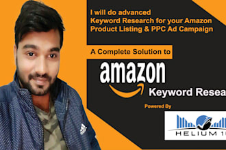 do advanced amazon keyword research for product listing, PPC