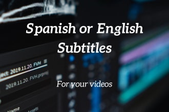 add spanish or english subtitles to your videos