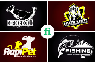 make a simple unique animal logo design