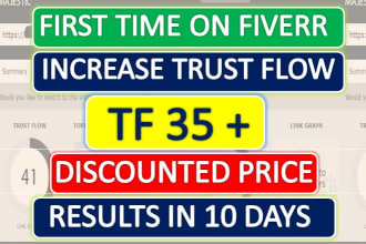 increase trust flow tf 35 plus increase tf cf DR 60