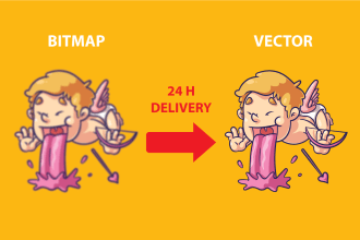 vector tracing, vectorize image, convert to vector eps,ai,svg,cdr,pdf in 24hour