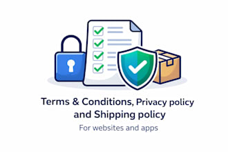 draft terms and conditions privacy policy for website or app