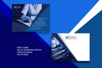 design professional and amazing postcard design