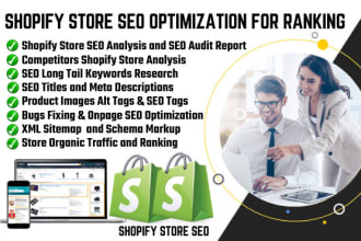 do shopify SEO, product tags, img alt tags and schema markup