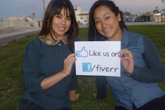 send you 3 photos of me and my twin sister, holding your sign