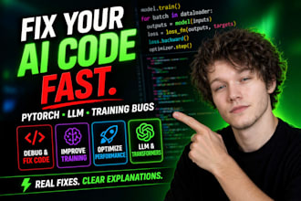fix your pytorch, llm, or ai training code fast