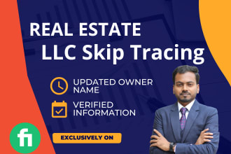 skip trace real estate llc or company for owner information