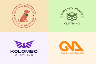 design clothing streetwear or urban apparel business logo