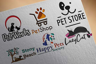 design cute logo for pet,shopify store,animal