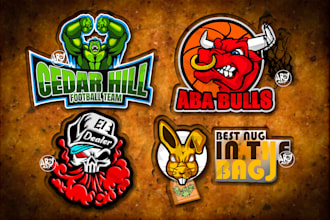 do mascot,sports,football team,basketball,vape logo