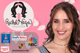 record a professional american female voice over