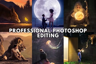 do photoshop editing, photo manipulation, fix ai errors