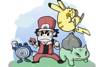 draw yourself and your pokemon with my style