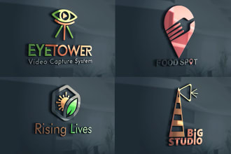 create 3 business online logo designs