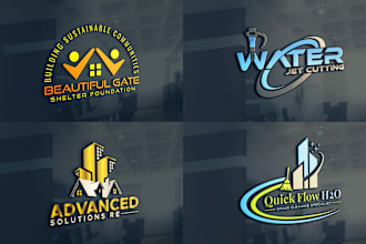 create professional and modern 3d business logo design or edit it