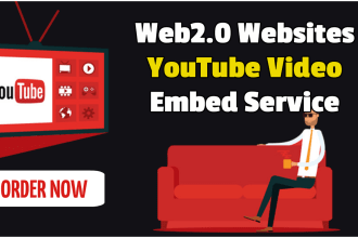 embed your youtube video in top web2 websites with the best seo video ranking