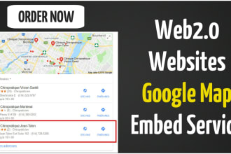 embed your google maps in 2500 web2 websites to get ranking for local SEO