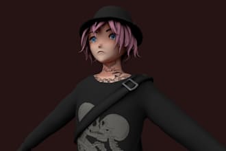 3d character artist stylized and cartoon with rigging and animation