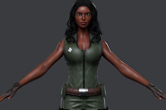 do 3d character modeling, 3d sculpting, vrchat avatar model, texture, lowpoly