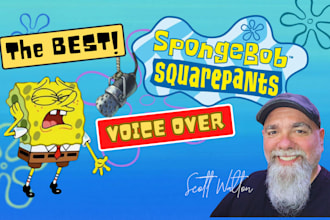 record the best spongebob and patrick voice over on fiverr