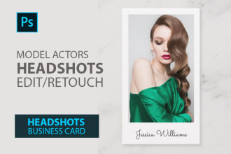 professionally edit retouch model actor headshots
