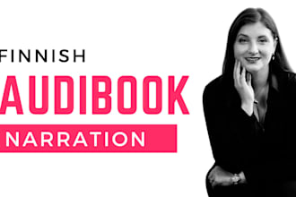 record and narrate quality audiobooks in finnish
