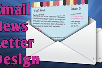 design a Clean and Professional html Email NEWSLETTER