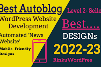 create wordpress website and a blog