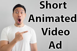 create short animated ad for your product or service