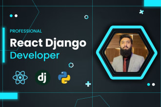 do full stack react django development AWS cloud based web applications
