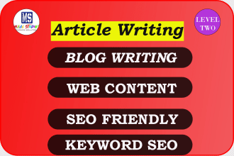 write blog articles, and do plagiarism free content writing