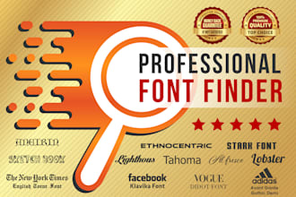 identify 3 font name in 24 hrs for you from any images