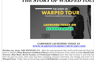 write a professional press release and distribute
