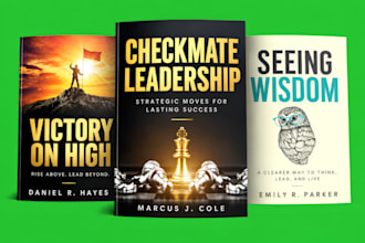 a professional book cover, ebook cover and amazon KDP cover