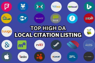 create high da local citations from yext brightlocal moz and whitespark list