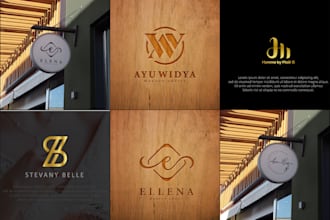 create minimalist luxury fashion logo