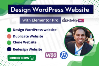 do website redesign copy duplicate or migration by wordpress elementor pro