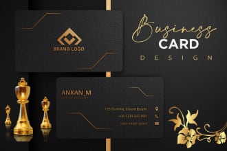 design stylish stunning name card, business or visiting card, company id card